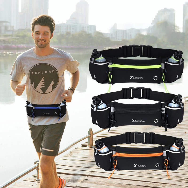 

Running Waist Bag Marathon Men Women Outdoor Cycling Fitness With Water Bottle Waterproof Mobile Phone Waist Bag