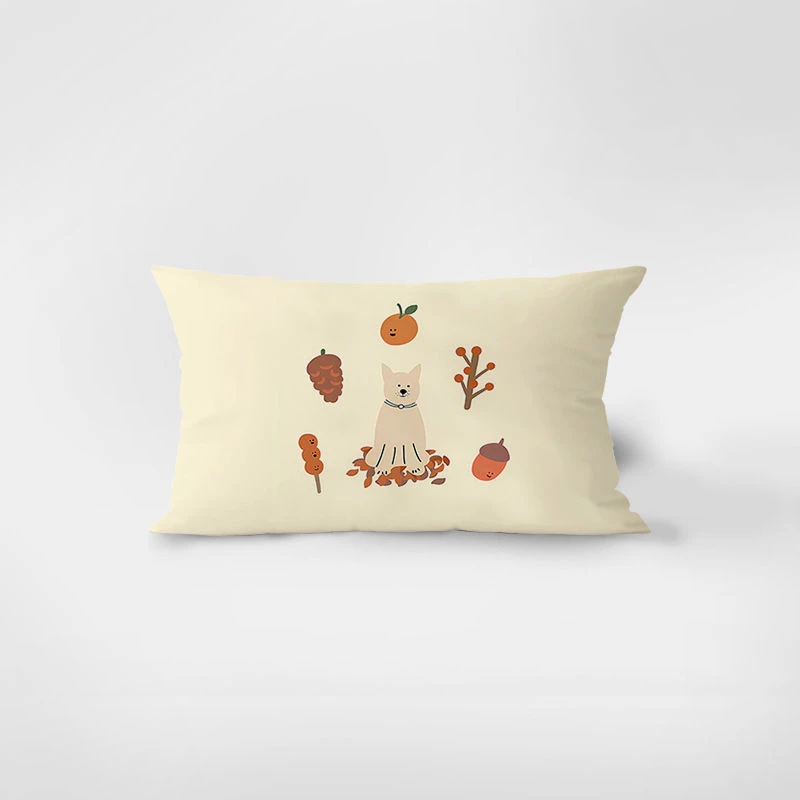 

Наволочка полиэстер велюр скандинавские животные