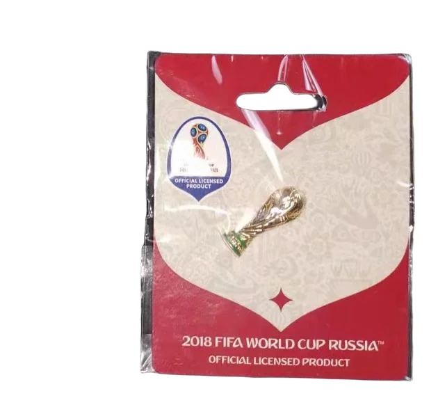 

2018 Russia world cup badge logo / Hercules cup Brooch official genuine