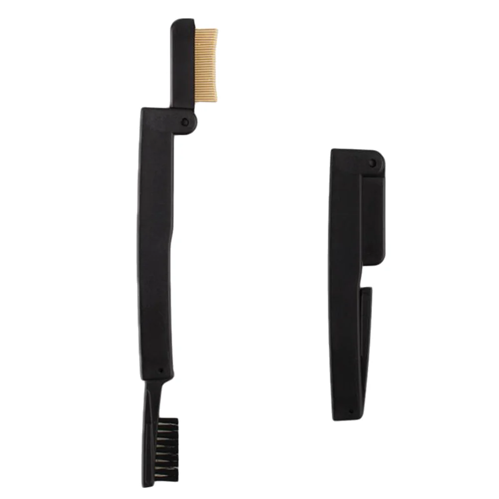 

1pc Comb Folding Dual Double Side Handle Makeup Brush Eyelash Comb Brush for