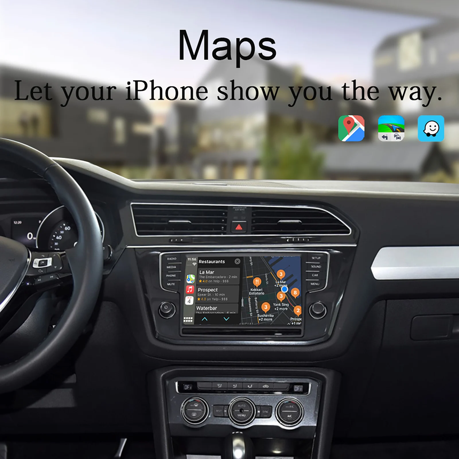 Беспроводной автомобильный модуль Carplay Android для VW Volkswagen MIB MIB2 Golf 7 Pole Tiguan Lamando Magotan