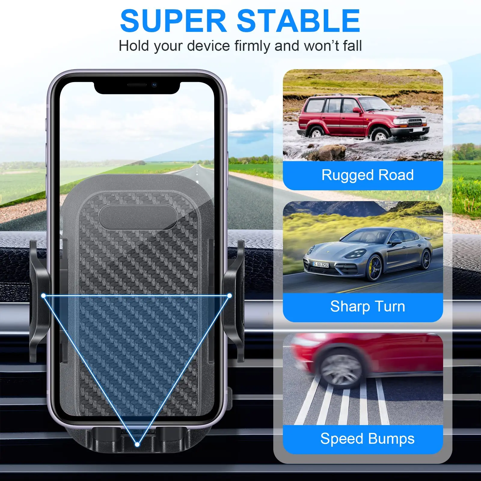 Держатель телефона на приборную панель для автомобиля универсальный держатель