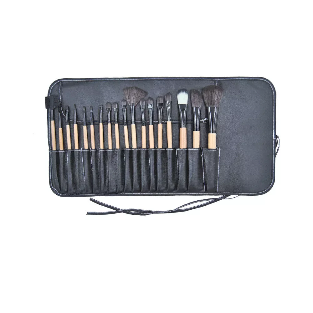 

NEW2023 18pcs Pro Eye Face Powder Blusher Foundation Cosmetic Makeup Brush Set Eyebrow Lip EyeShadow Tools + Bag