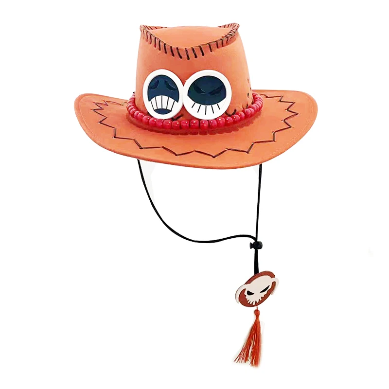 

Аниме Portgas D Ace косплей ковбойская шляпа Хэллоуин для взрослых унисекс Кепка мультяшный костюм пиратская шляпа Кепка