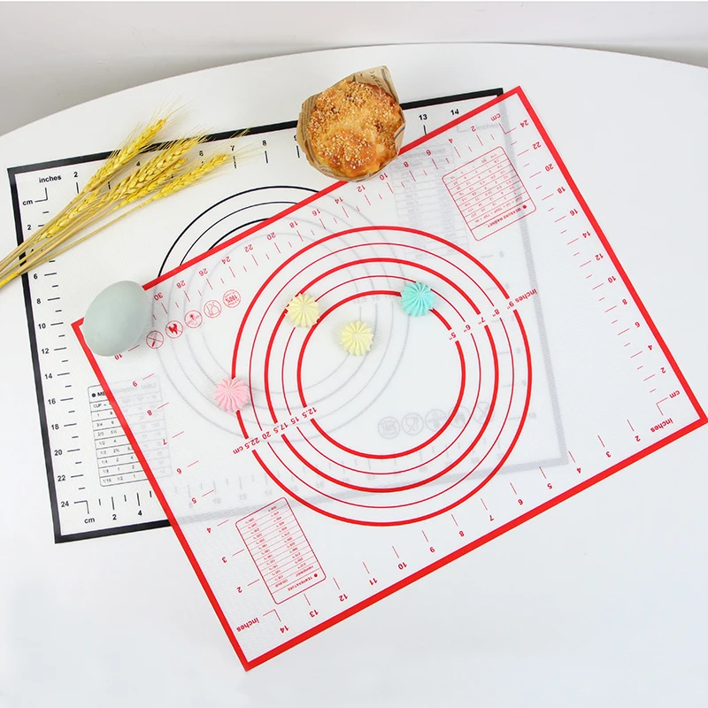 26/40*30 см антипригарный силиконовый коврик для выпечки и замеры Bpa Free Fondant Rolling Pizza