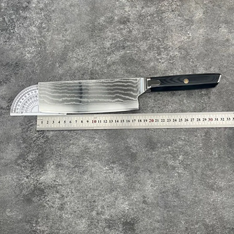 Рукоятка ножи накири G10 67 слоев лезвие из дамасской стали острые повары Мясницкий