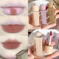 8 color lip gloss nude brown matte liquid lipstick waterproof lasting non stick cup women red lip tint velvet lip glaze cosmetic