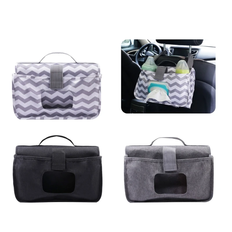 

Portable Baby Stroller Wet Bag with Bottle Holder Baby Changing Pad Diaper Changing Mat Versatile Bag for Diapers