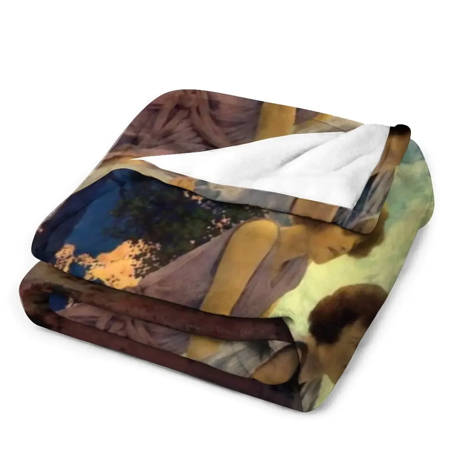 Maxfield Parrish. Одеяло с водопадом пушистые меховые мягкие одеяла для кроватей