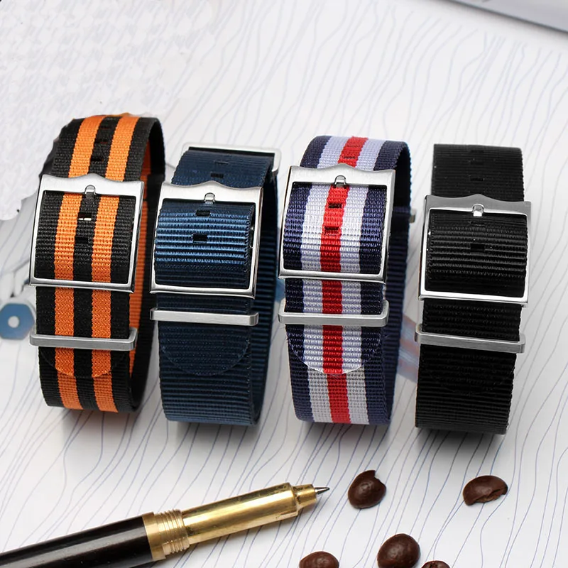 Military Nylon Watchband For Tudor Watch Strap 22mm French Troops Nato Zulu Parachute Bracelet Accessories 22mm
