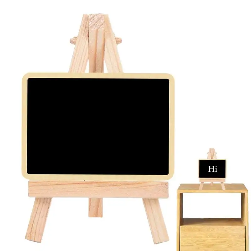 

Decorative Blackboard Sign Tabletop Chalkboard Signs With Tripod Wood Base Message Board For Table Numbers Food Signs Wedding