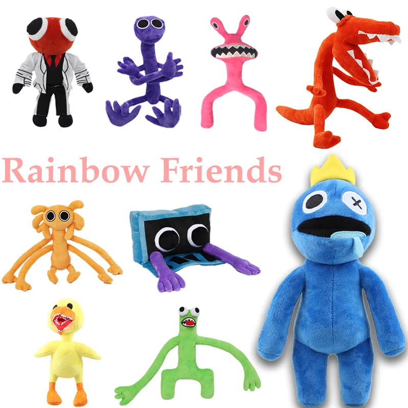 30ซม.Rainbow Friends ตุ๊กตาหนานุ่มการ์ตูนบทบาทเกมตุ๊กตา Kawaii Blue Monster ตุ๊กตาสัตว์ตุ๊กตาของเล่นสำหรับเด็กขอ...