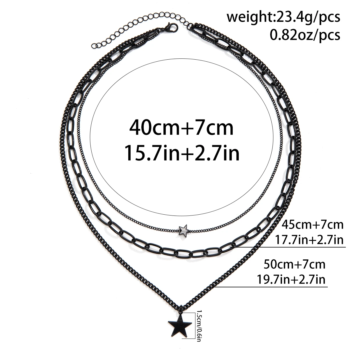 Модное Мужское Многослойное Ожерелье С Подвеской В Стиле Хип-хоп