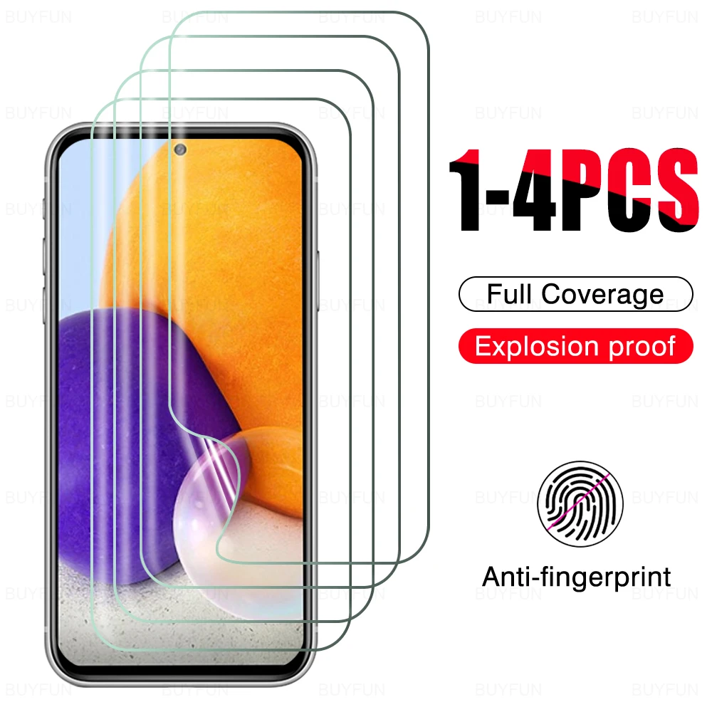 

4 шт./3 шт./2 шт./1 шт. гидрогелевые пленки для Samsung Galaxy A72 4G 5G A73 A70s A71 A01 core A02s A03s A03 core A7 A8 plus, мягкий чехол