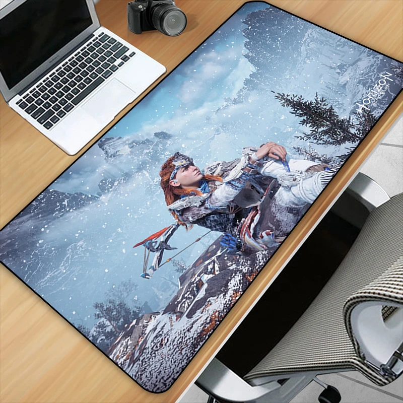 

Игровой коврик для мыши Horizon Zero Dawn, большой игровой коврик для мыши с аниме аксессуарами, раздвижной игровой коврик Xxl коврики для шкафов, Нас...