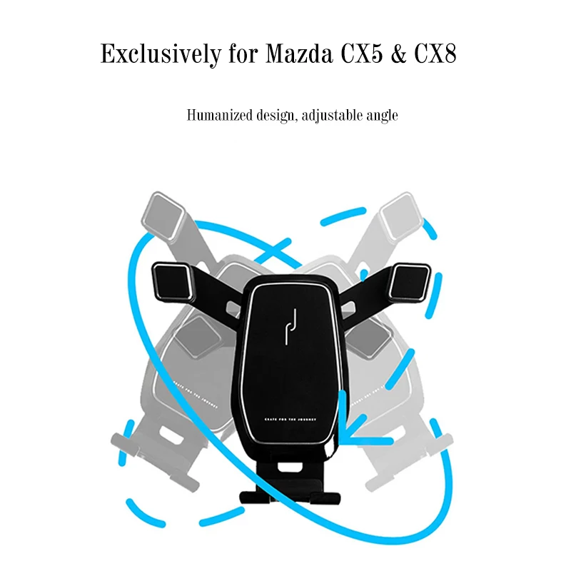 

Car Mobile Phone Holder for Mazda CX5 CX8 CX 5 8 2015-2020 Car Bracket GPS Stand 360 Degree Rotatable Support Auto Accessories