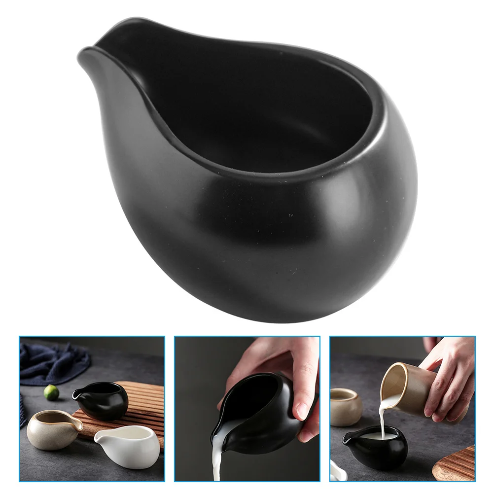 

Pouring Ceramic Kitchen Coffee Syrup Pitcher Coffee Creamer Sauce Containers Coffee Syrup Dispenser