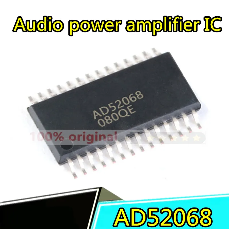 

10PCS AD52068-QG28NRR TSSOP28 screen printing AD52068 audio power amplifier chip is brand new and original