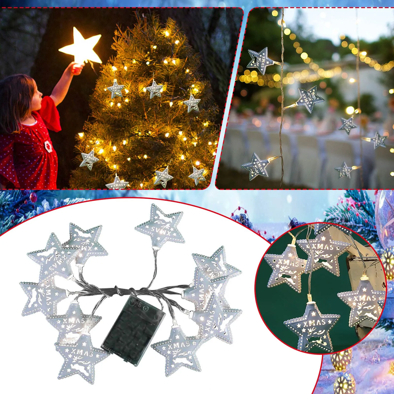 

Winter Tree Decorations for Home Winter Mantle Decorations for Living Room Winter Lane Glitter Twigs Christmas Light String