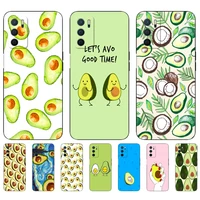 for oppo a16 case for oppo a16s phone back cover on oppoa16 oppoa16s bumper silicon black tpu case 6 52inch fruit avocado
