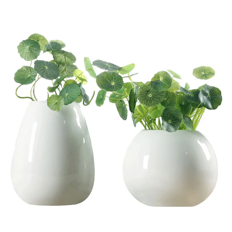 

New Desgin white vase ceramic Hydroponics Vase Modern Pure And Fresh Hydroponic Flowers Sitting Room Decoration