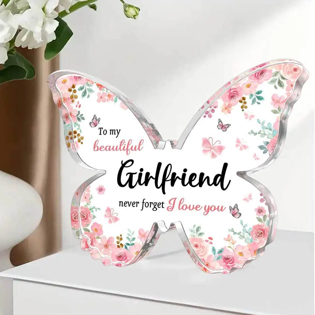 Женский налет с бабочками элегантный акриловый для фотографий