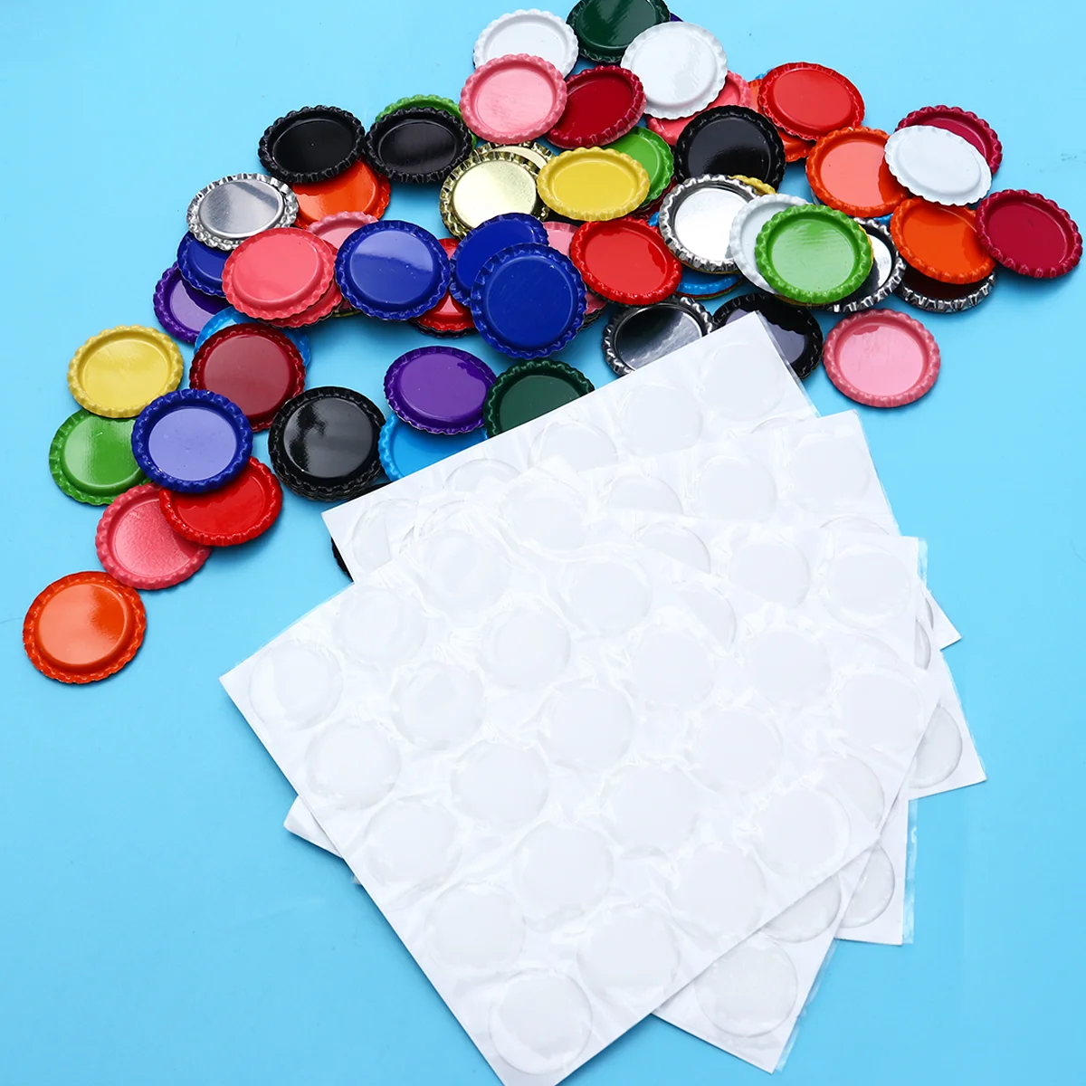 200 шт. крышки для пивных бутылок поделок красочные наклейки материал времени