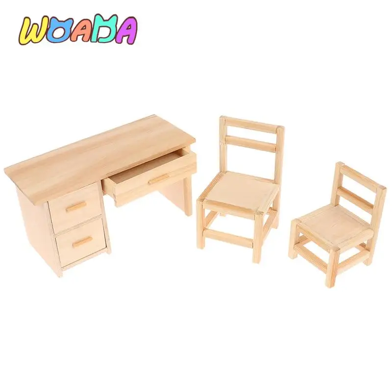

Миниатюрная модель настольного мини-стула для кукольного домика, модель мебели, аксессуары для украшения кукольного домика, детские игрушк...