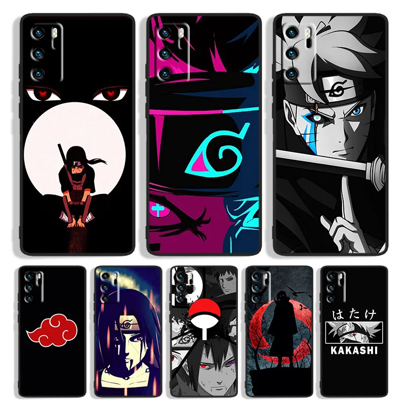 

Anime Naruto For Huawei Mate 40 30 20X 10 Lite P Smart S Z Plus Pro 2021 2020 2019 2018 Black Phone Case Capa