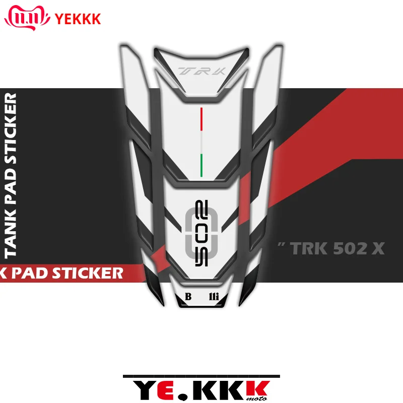 

For BENELLI TRK 502 New 3D Fuel Gas Tank Pad Protector Decal Stickers Full TRK 502 LOGO Motorcycle Sticker Decal