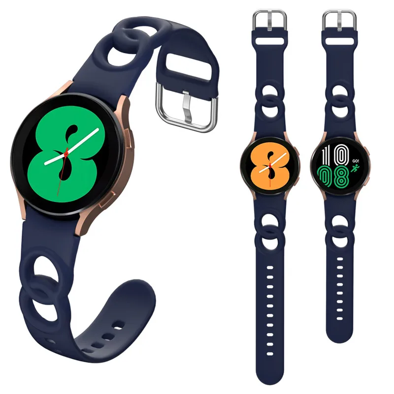 2 Pcs Silicone Strap For Samsung Galaxy Watch 5 4 44mm 40mm/4 classic 46mm 42mm wristband Bracelet Galaxy Watch 5 pro 45mm Band