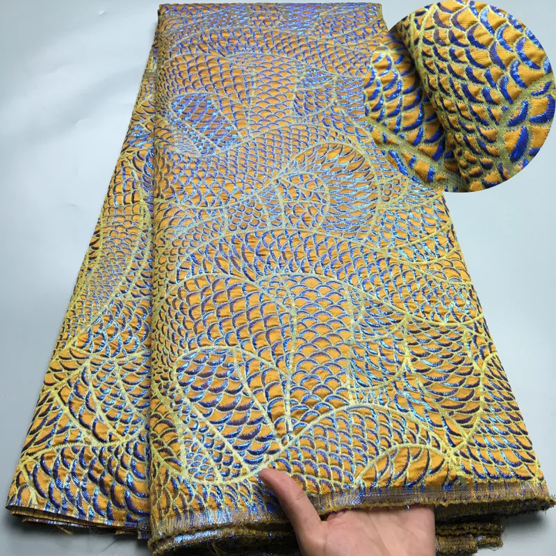 Элегантная французская дамасская кружевная ткань для вечернего платья