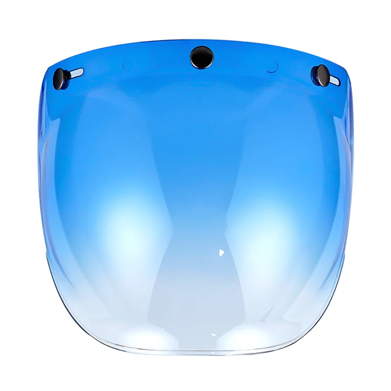 

Motorcycle Helmet Visors Anti-UV Bubble Mirror Three Button Half Helmet Retro Helmet Flight Helmet Lens with Frame Stand Parts