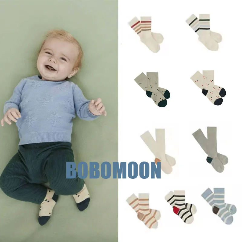 

Per-sale(Shipping At The End of March) 2022 FUB Baby Girl Clothes Striped Socks Toddler Boy Clothes Summer Polka Dots Socks
