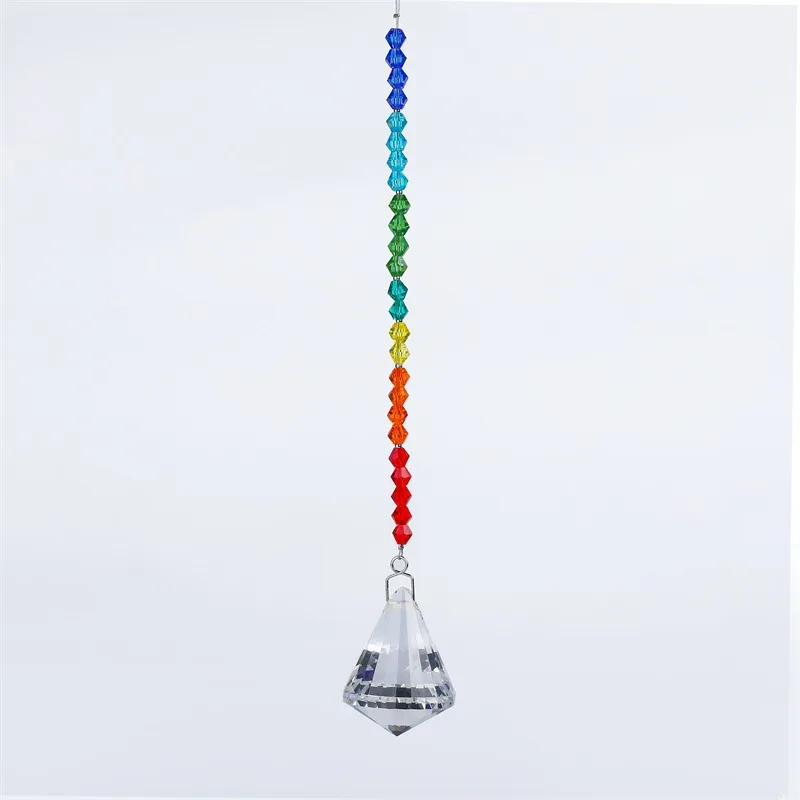 

Pendant New Crystal Window Decoration Gift Chain Rainbow Crystal Decoration Home Accessories Home Decor Living Room Decoration
