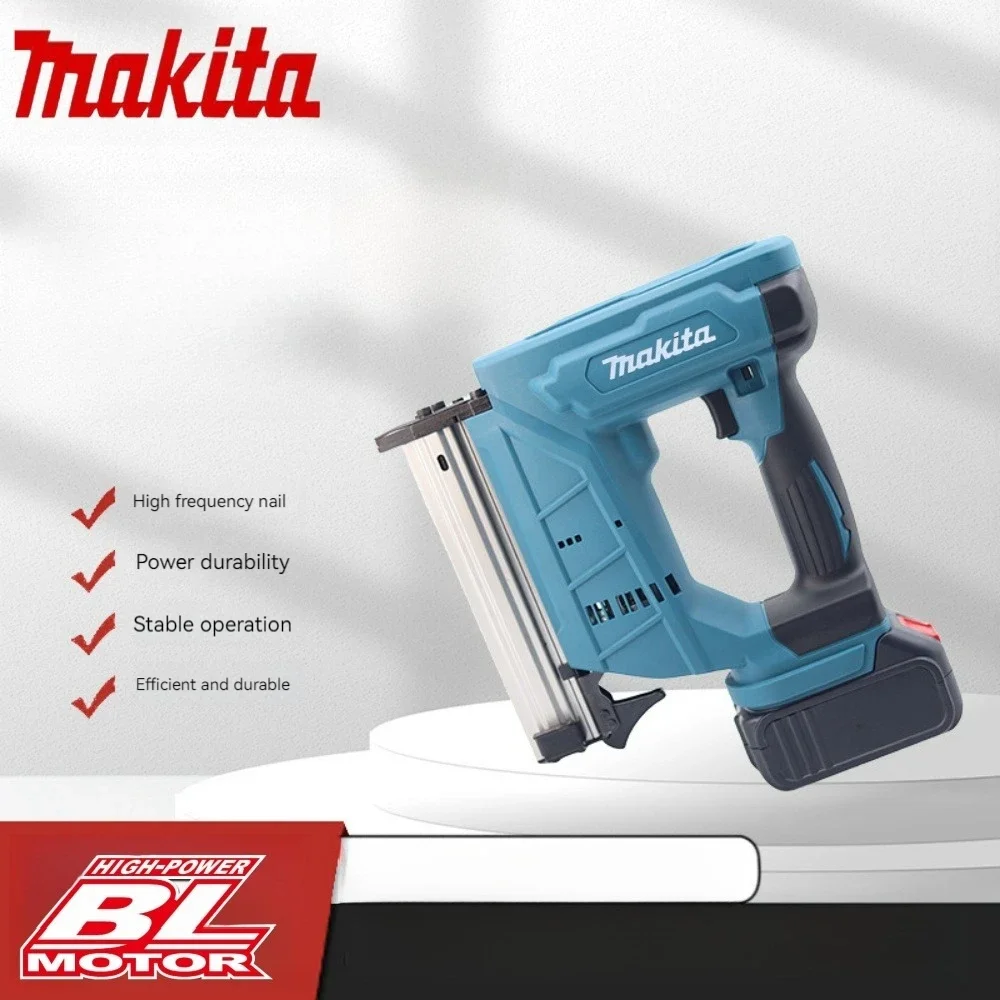 

Makita 18V Lithium battery rechargeable Brushless Wireless Cordless F30 Electric Nail Gun Stapler Nailer Woodworking Power tool