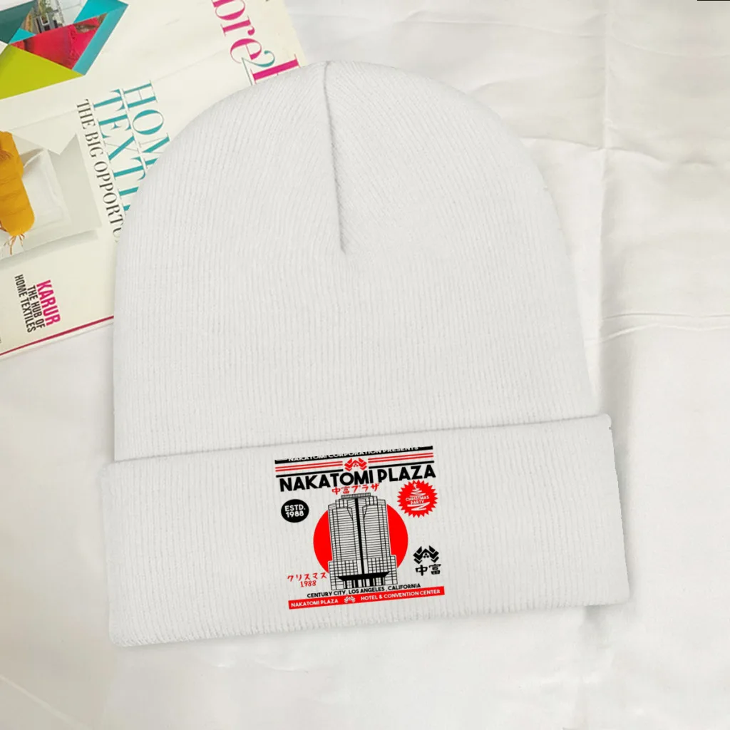 

Nakatomi Plaza Building Art Skullies Beanies Caps Presents Knitted Winter Warm Bonnet Hats Unisex Ski Cap