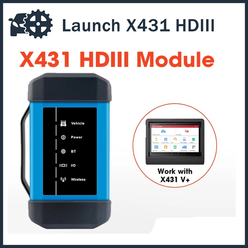 Диагностический сканер Launch X431 HDIII HD3 OBD2, 24 В, 24 В