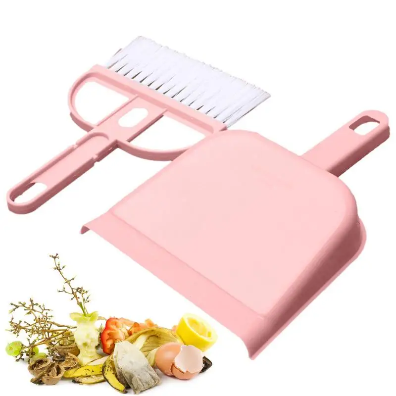 

Mini Cleaning Dustpan And Brush Set Small Broom Dustpans Desktop Sweeper Garbage Cleaning Shovel Table Household Cleaning Tools