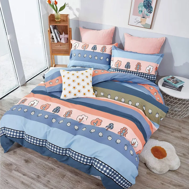 

100% Cotton Duvet Cover 21 Colour Thickened Twill Quilt Cover Suitable For Single Beds Double King Queen Bed 150/180/200/220cm