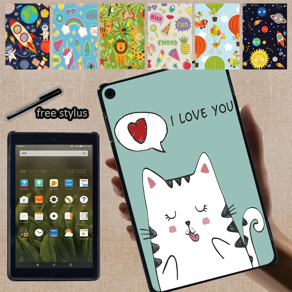 

Чехол для планшета HD 10 Plus Gen/5th/7th/9th/11th/Fire 7(5th 7th 9th)/ HD 8 plus Gen/6th/7th/8th/10th Cartoon Series Back Shell