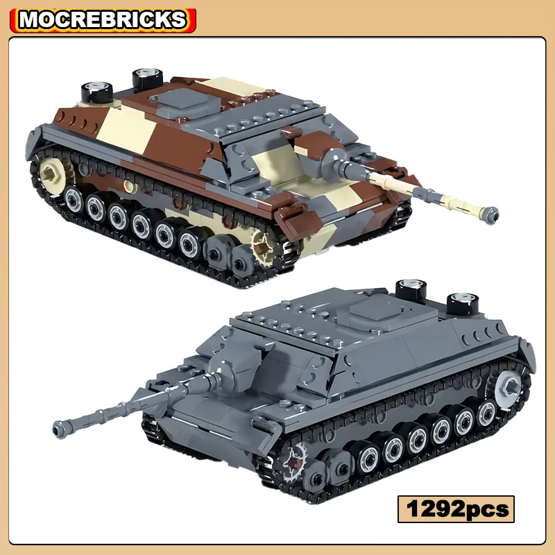 Конструктор MOC WW2 самоходный пистолет бронированный автомобиль Jagdpanzer IV L70 Военный