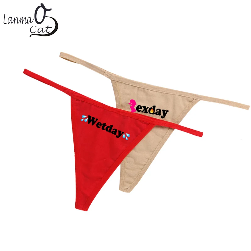 

Сексуальное хлопковое женское нижнее белье с Т-образной спинкой с понедельника по воскресенье, повседневные стринги, стринги, нижнее белье ...