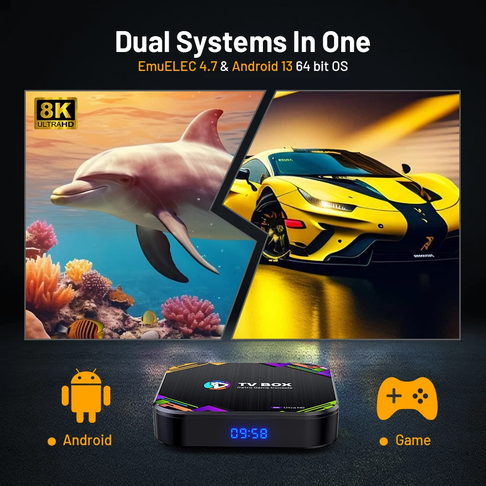 Игровая Android двойная система супер консоль X8 Ретро игровая с 30000 играми для