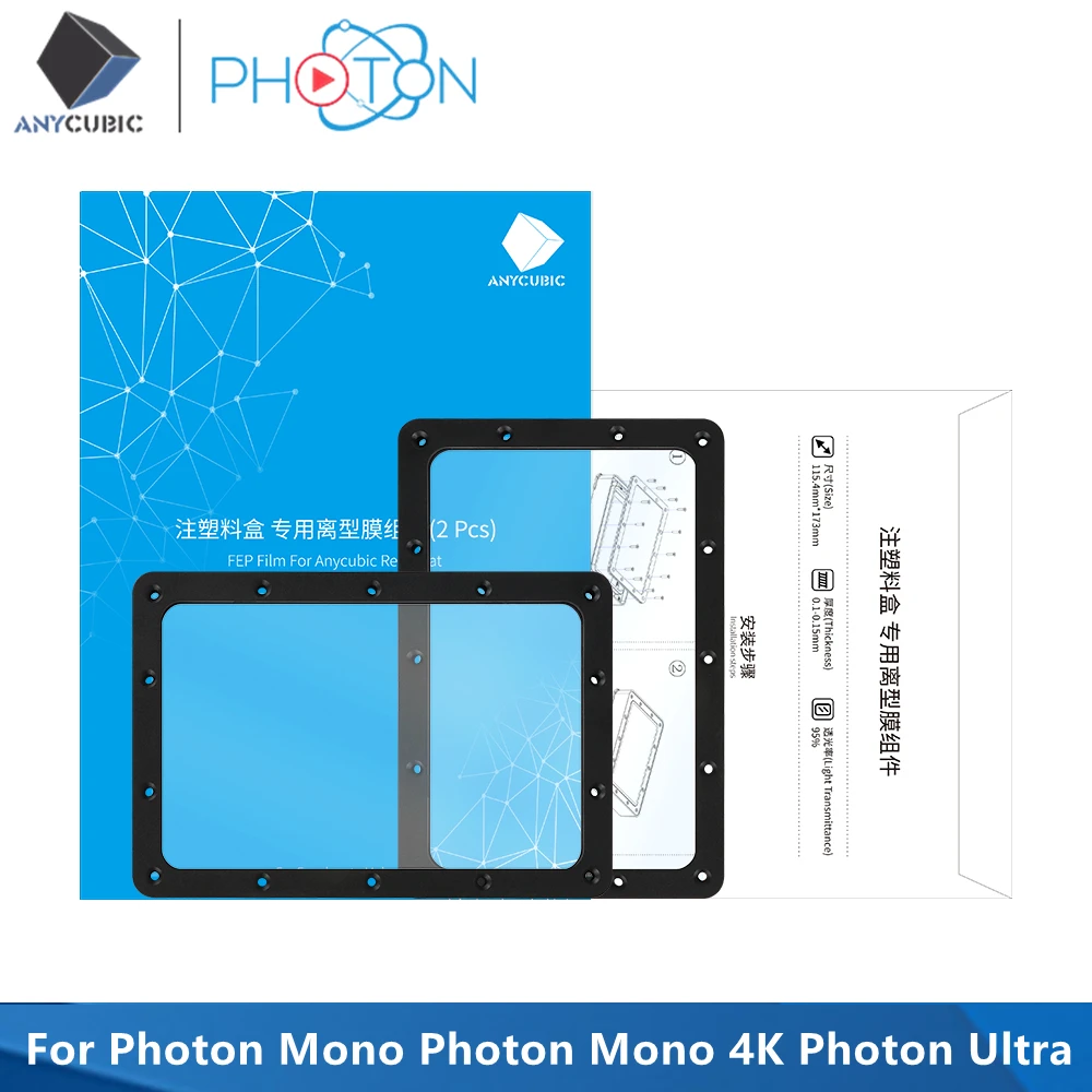 ANYCUBIC Original FEP Film For Photon Mono Photon Mono 4K Photon Ultra 3D Printer Parts Rack Accessories 3D Printer Parts