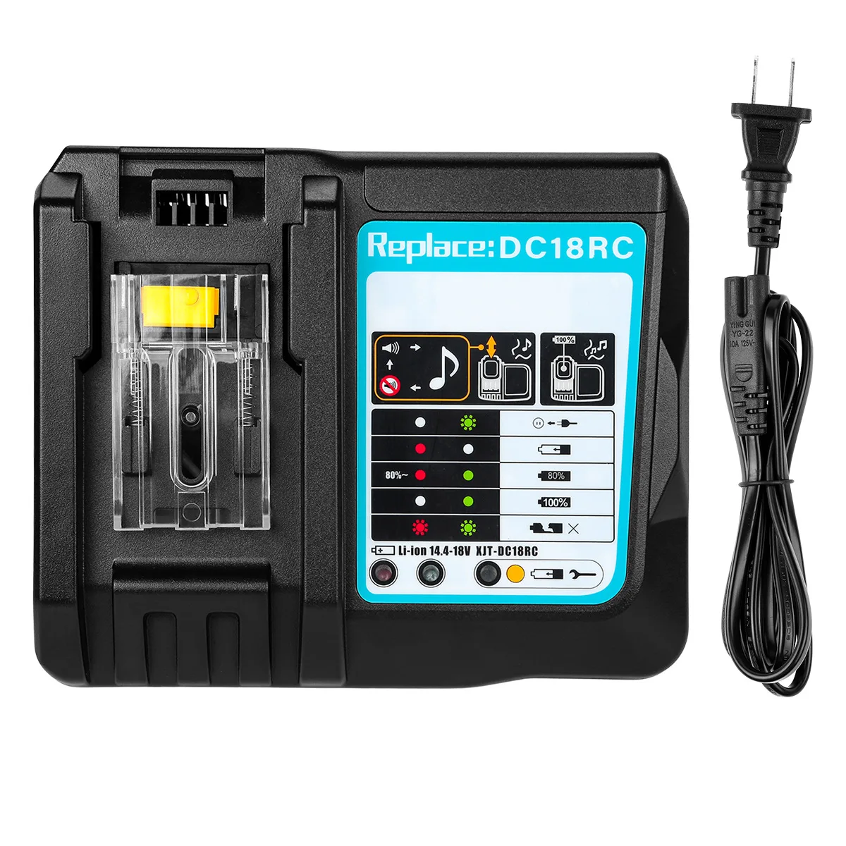 

Replace Makit 14.4V-18V DC18RA DC18RC Cordless Power Tool Battery Charger