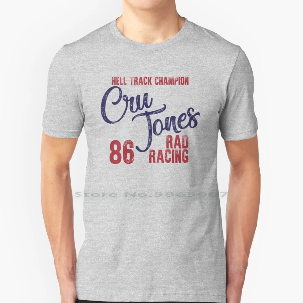 

Cru Jones 1986 Hell Track T Shirt 100% Cotton 80s Rad Racing Cru Jones Bmx Big Size 6xl Tee Gift Fashion