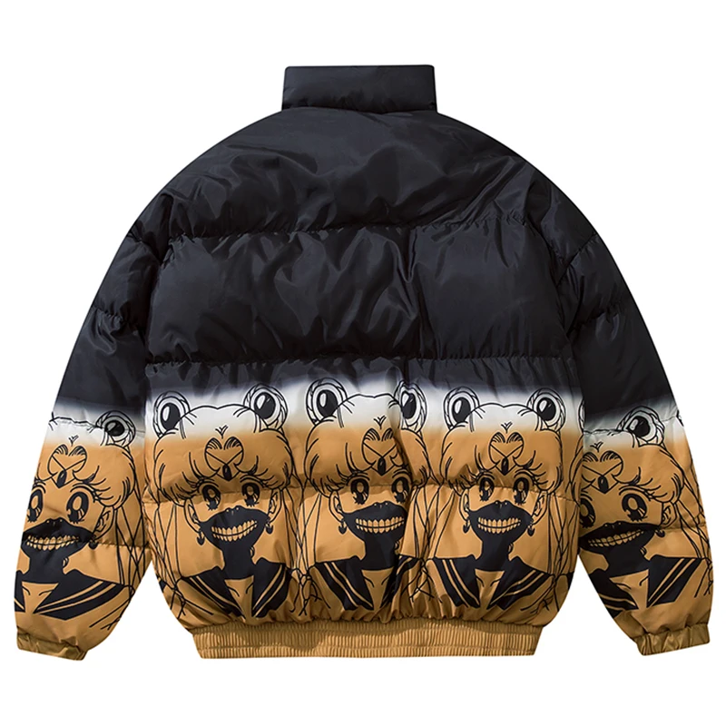 Мужская зимняя куртка-пуховик в стиле хип-хоп