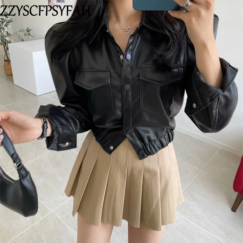 

ДЕШЕВАЯ Оптовая Прямая поставка, новинка зимы 2021, модная Повседневная Женская рабочая одежда, красивая женская кожаная одежда, Женская офис...