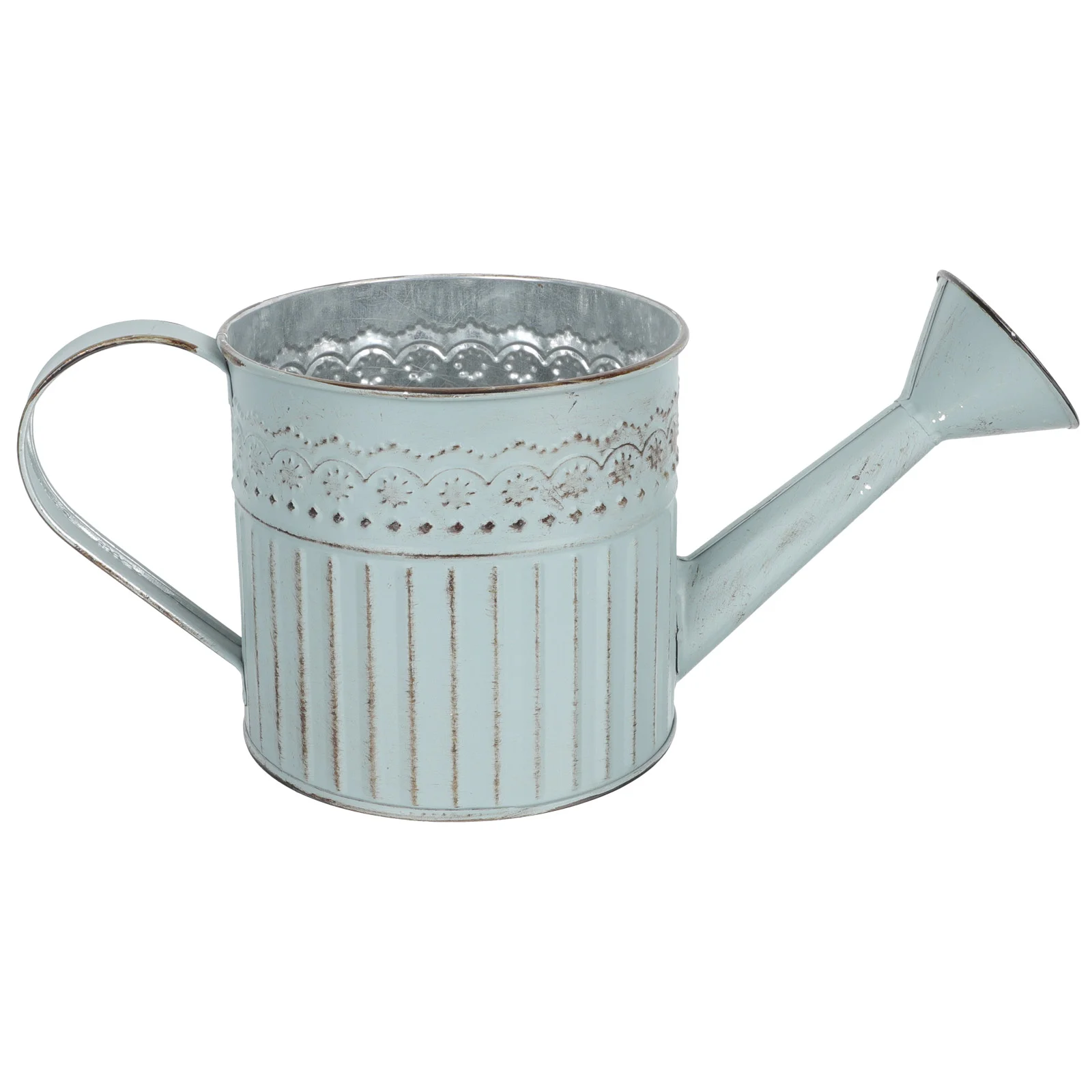 

Iron Flower Bucket Retro Iron Flower Vase Vintage Iron Sheet Flower Bucket for Home Flower Arrangement Decoration